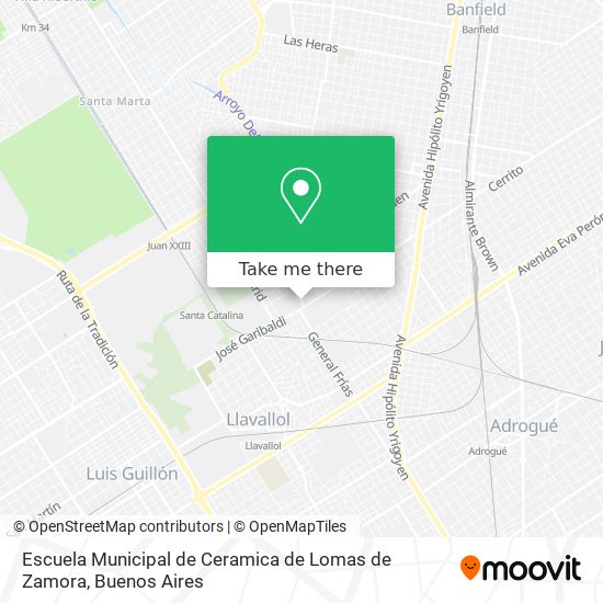 Escuela Municipal de Ceramica de Lomas de Zamora map