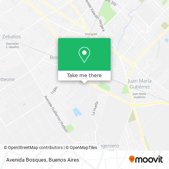 Mapa de Avenida Bosques