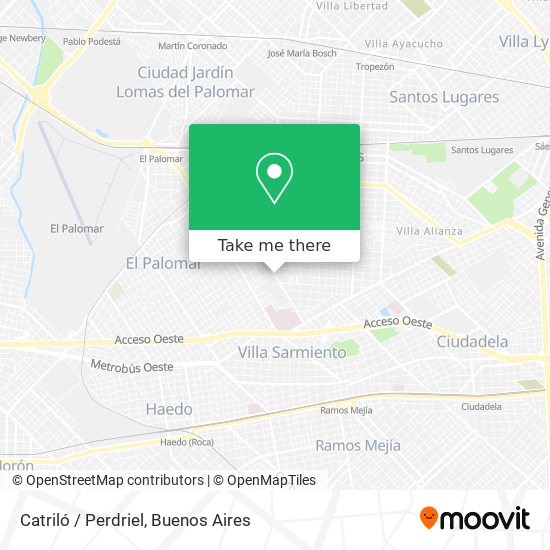 Catriló / Perdriel map
