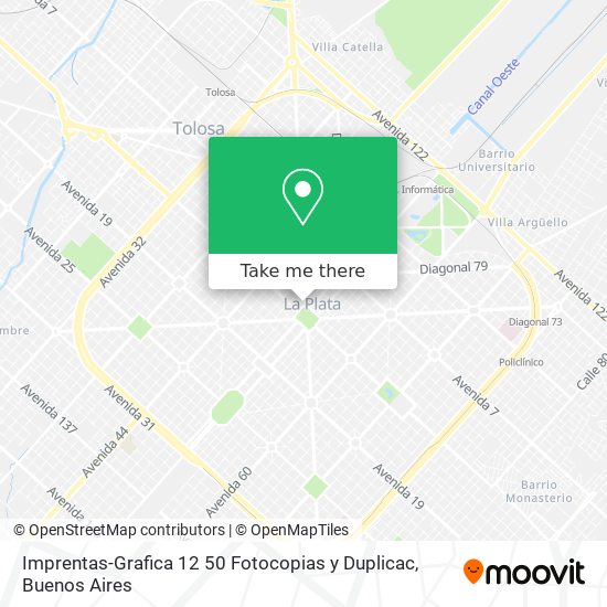 Mapa de Imprentas-Grafica 12 50 Fotocopias y Duplicac