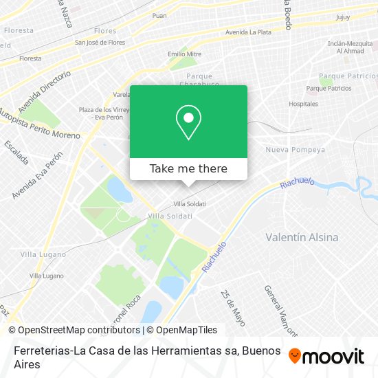 Mapa de Ferreterias-La Casa de las Herramientas sa