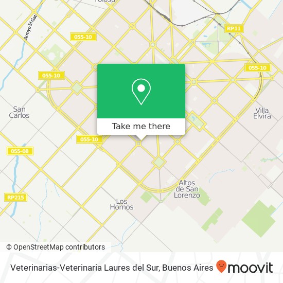 Veterinarias-Veterinaria Laures del Sur map