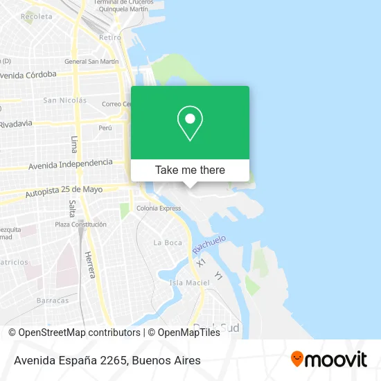 Avenida España 2265 map