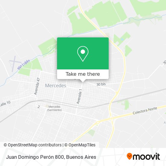 Mapa de Juan Domingo Perón 800