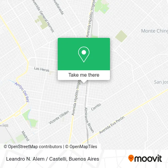 Mapa de Leandro N. Alem / Castelli