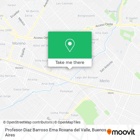 Profesor-Diaz Barroso Ema Roxana del Valle map