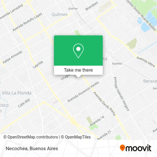 Necochea map