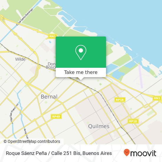 Roque Sáenz Peña / Calle 251 Bis map