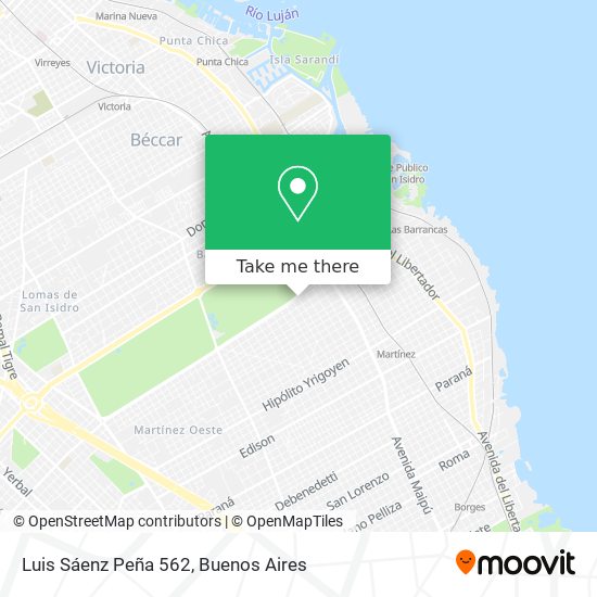 Mapa de Luis Sáenz Peña 562