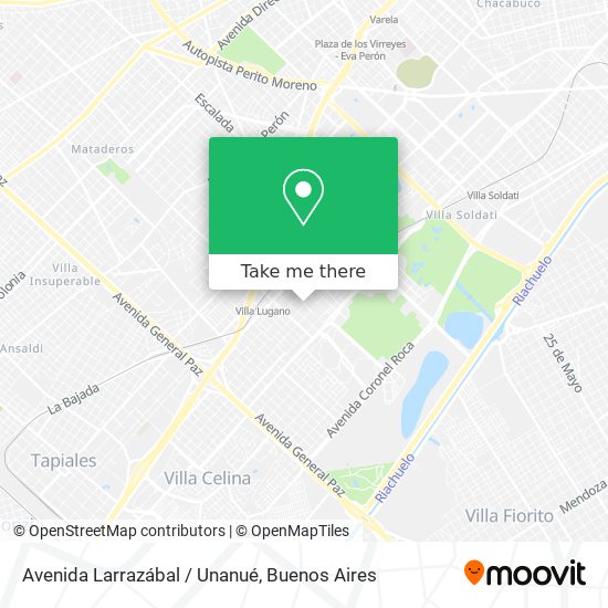 Avenida Larrazábal / Unanué map