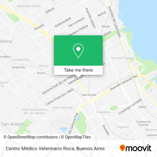 Centro Médico Veterinario Roca map
