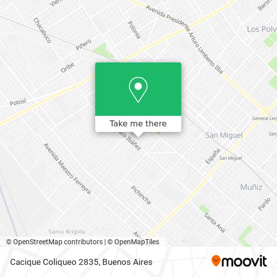 Cacique Coliqueo 2835 map