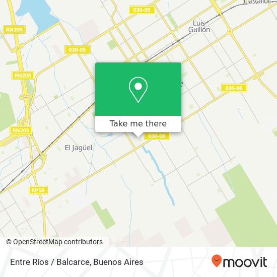 Entre Ríos / Balcarce map