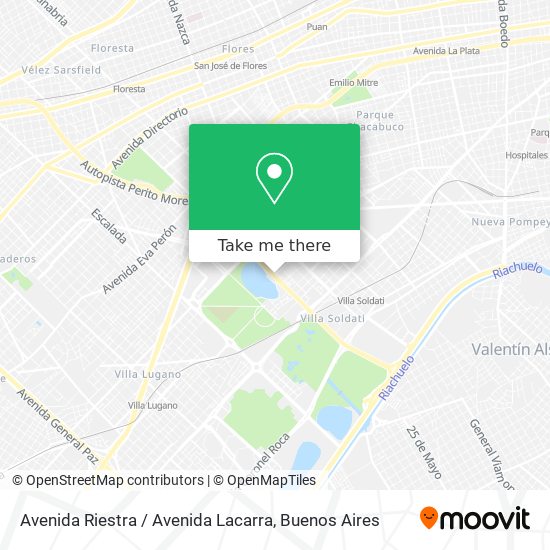 Avenida Riestra / Avenida Lacarra map