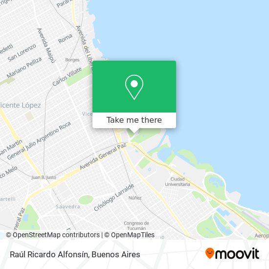 Raúl Ricardo Alfonsín map