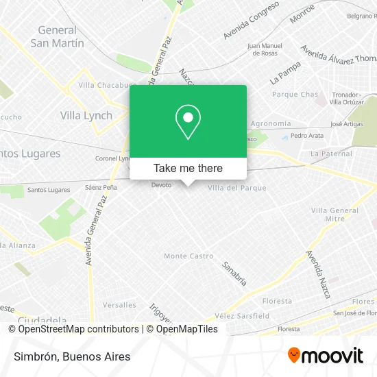 Simbrón map