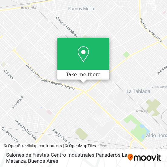 Salones de Fiestas-Centro Industriales Panaderos La Matanza map