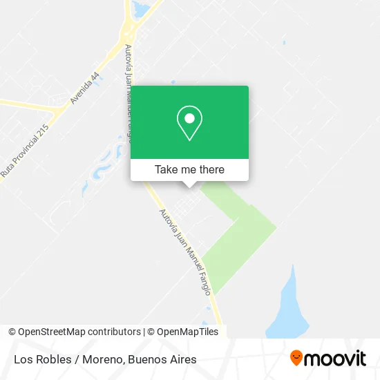 Los Robles / Moreno map