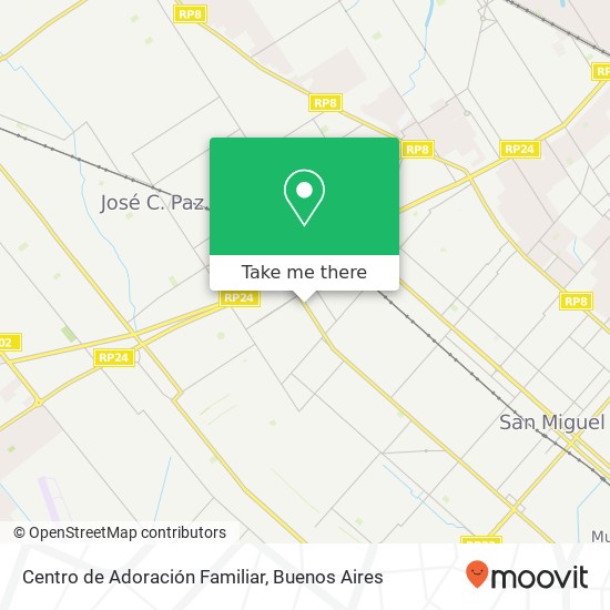 Mapa de Centro de Adoración Familiar