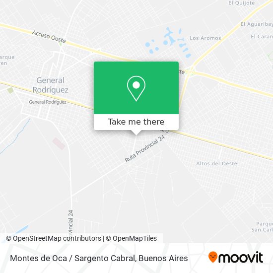 Montes de Oca / Sargento Cabral map