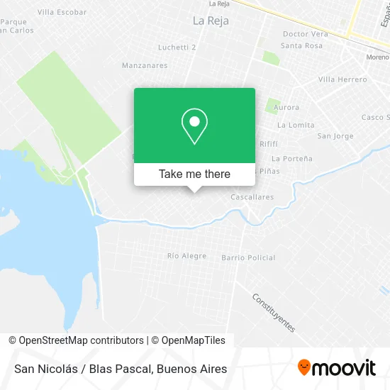 San Nicolás / Blas Pascal map