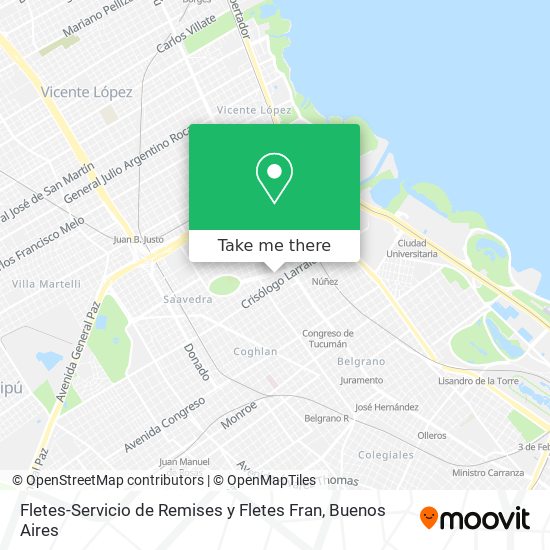 Mapa de Fletes-Servicio de Remises y Fletes Fran