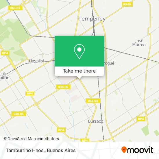 Tamburrino Hnos. map