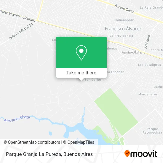 Parque Granja La Pureza map