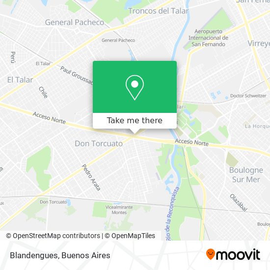 Mapa de Blandengues