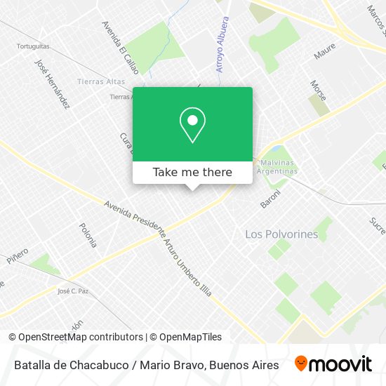 Batalla de Chacabuco / Mario Bravo map