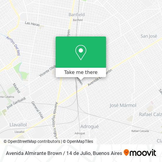 Avenida Almirante Brown / 14 de Julio map