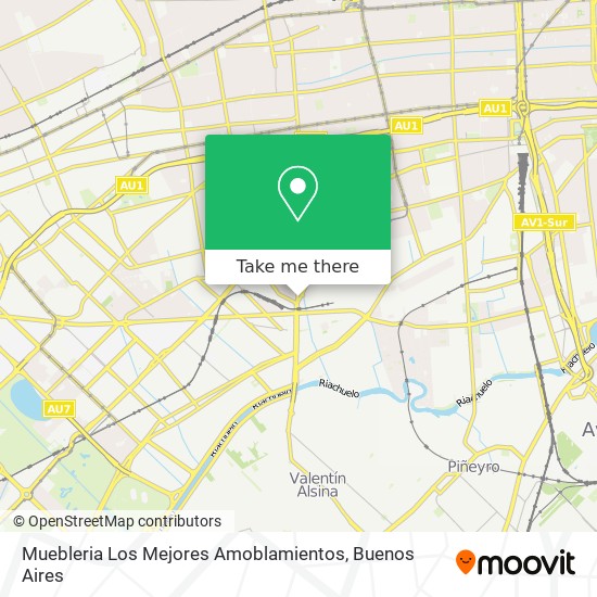 Muebleria Los Mejores Amoblamientos map