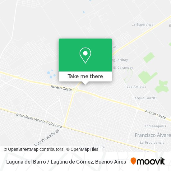 Laguna del Barro / Laguna de Gómez map