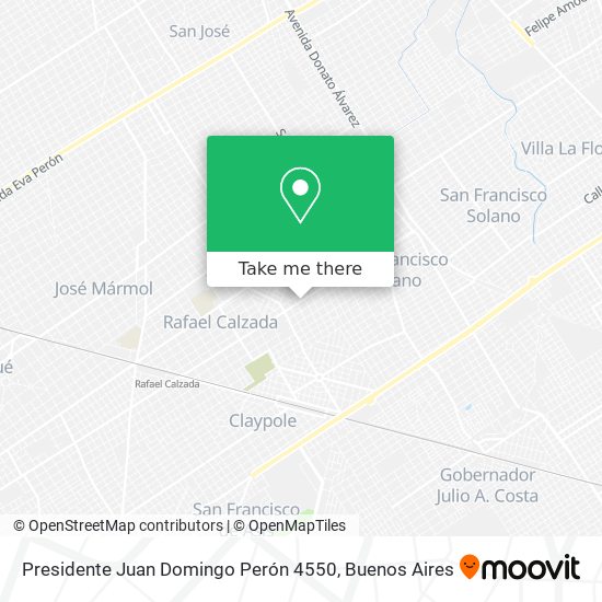 Presidente Juan Domingo Perón 4550 map
