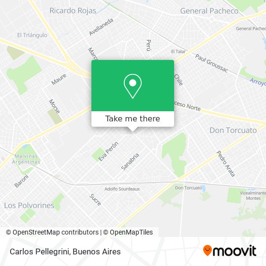 Mapa de Carlos Pellegrini