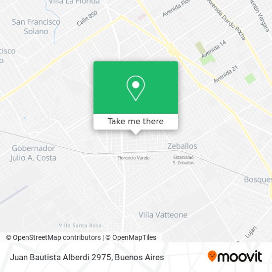 Juan Bautista Alberdi 2975 map