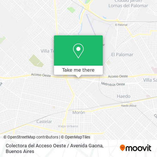 Colectora del Acceso Oeste / Avenida Gaona map