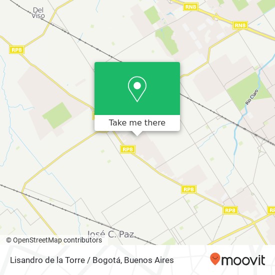 Mapa de Lisandro de la Torre / Bogotá