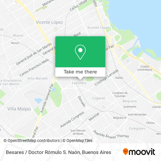Mapa de Besares / Doctor Rómulo S. Naón