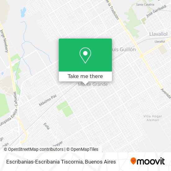 Mapa de Escribanias-Escribania Tiscornia