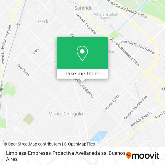 Limpieza-Empresas-Proactiva Avellaneda sa map