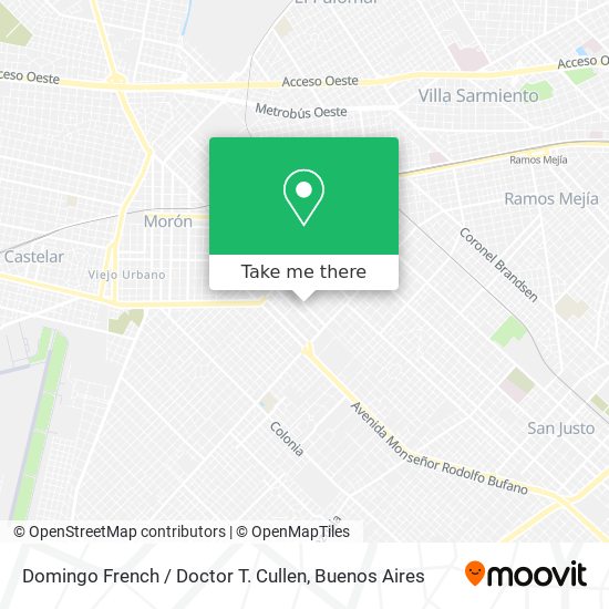 Domingo French / Doctor T. Cullen map