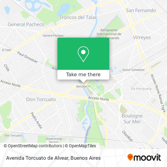 Avenida Torcuato de Alvear map
