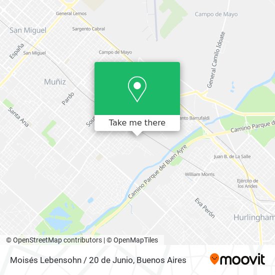 Mapa de Moisés Lebensohn / 20 de Junio