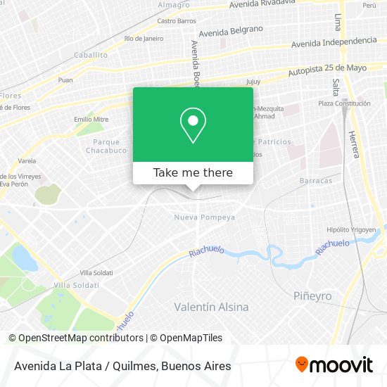 Mapa de Avenida La Plata / Quilmes