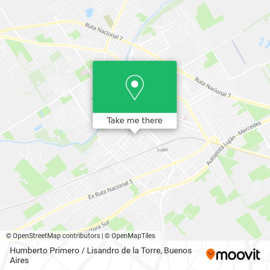 Mapa de Humberto Primero / Lisandro de la Torre
