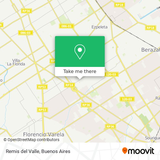 Remis del Valle map