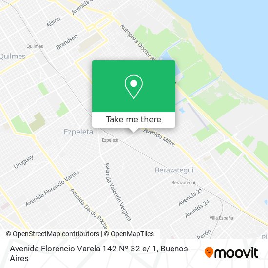 Avenida Florencio Varela 142 Nº 32 e/ 1 map