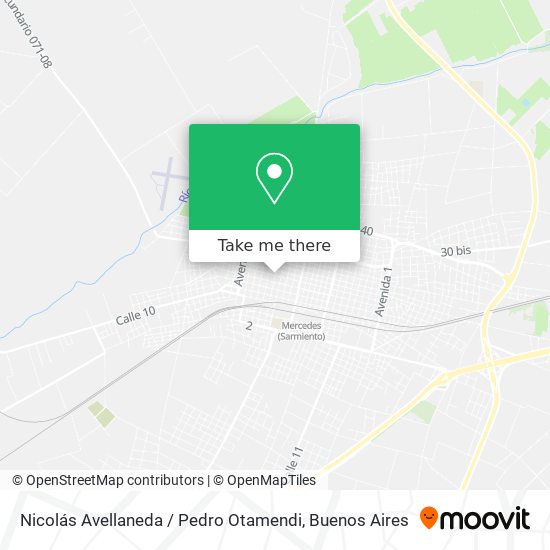 Nicolás Avellaneda / Pedro Otamendi map