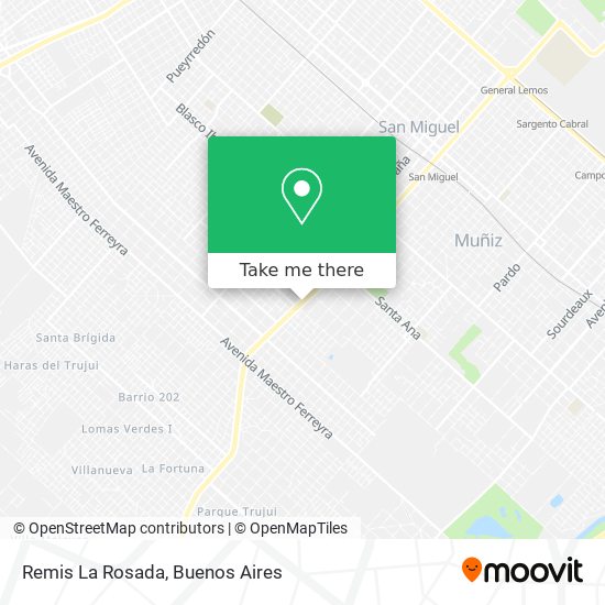 Remis La Rosada map